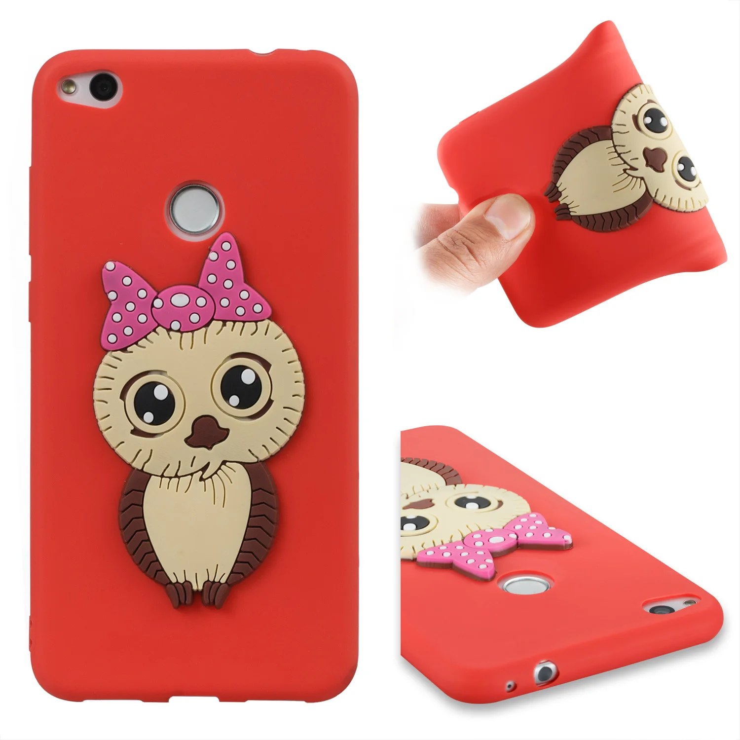 Cute Cartoon Female Owl Pattern For coque Huawei mate 10 P8 P10 P9 Lite Mini pro Y5 Y6 2017 Y7 Prime honor 6A 7X case back cover |