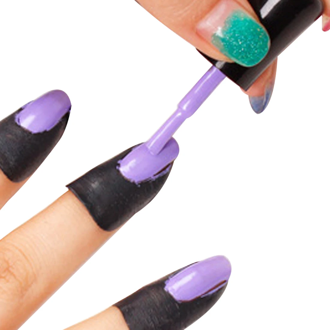 Лучшие продажи 10 шт/лист креативные u образные непроливаемые наклейки для ногтей