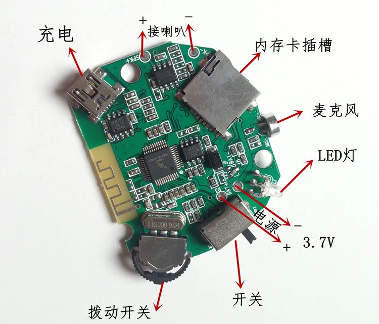 Цифровой усилитель мощности модуль аудио приемник плата MP3 декодирования