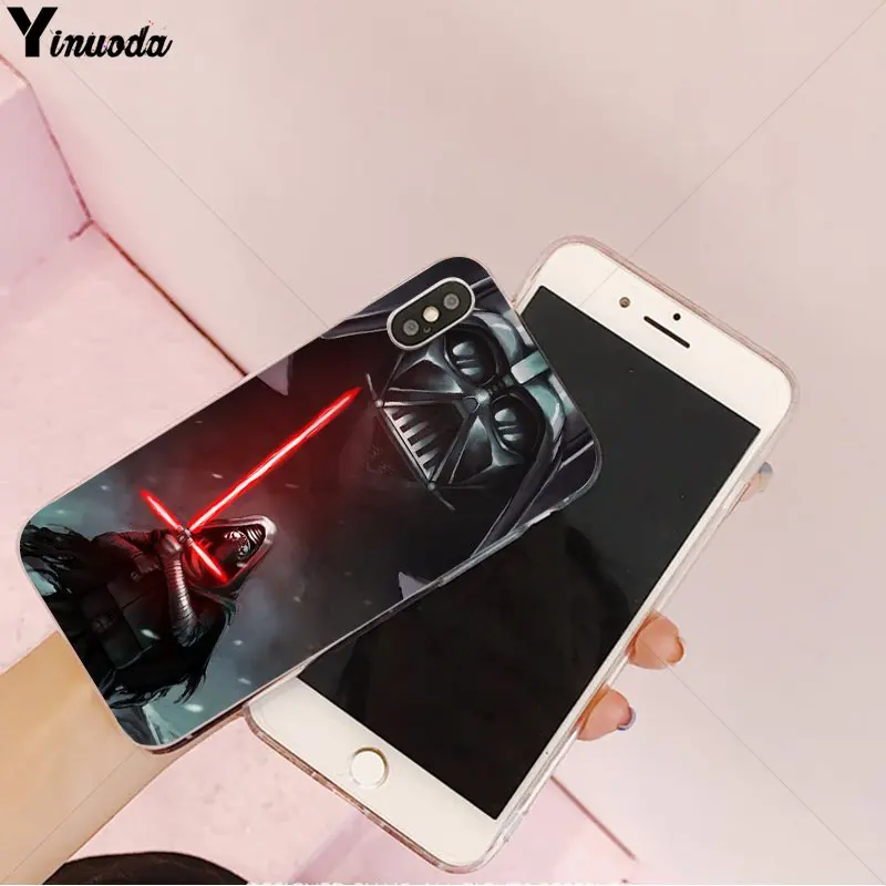 Yinuoda Star Wars Coffee Stormtrooper Darth Vader DIY Protector Case for Apple iPhone 8 7 6 6S Plus X XS MAX 5 5S SE XR Cover | Мобильные