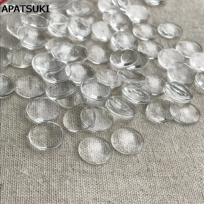 10 парт/лот стеклянные чипы для глаз кукол блайз прозрачные школьников 14 мм DIY пластырь школьных аксессуары