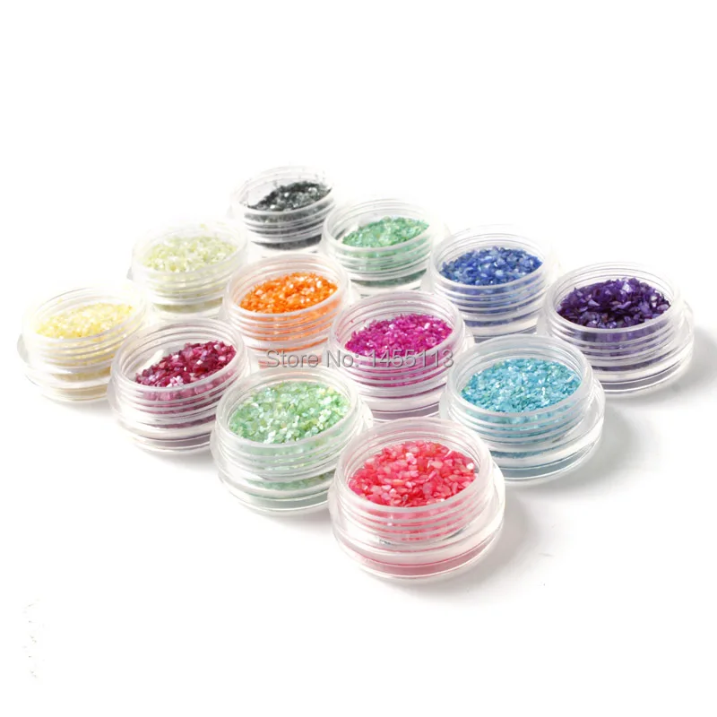 12 видов цветов Мини Круглая оболочка 3D украшения аксессуары для ногтей DIY Дизайн