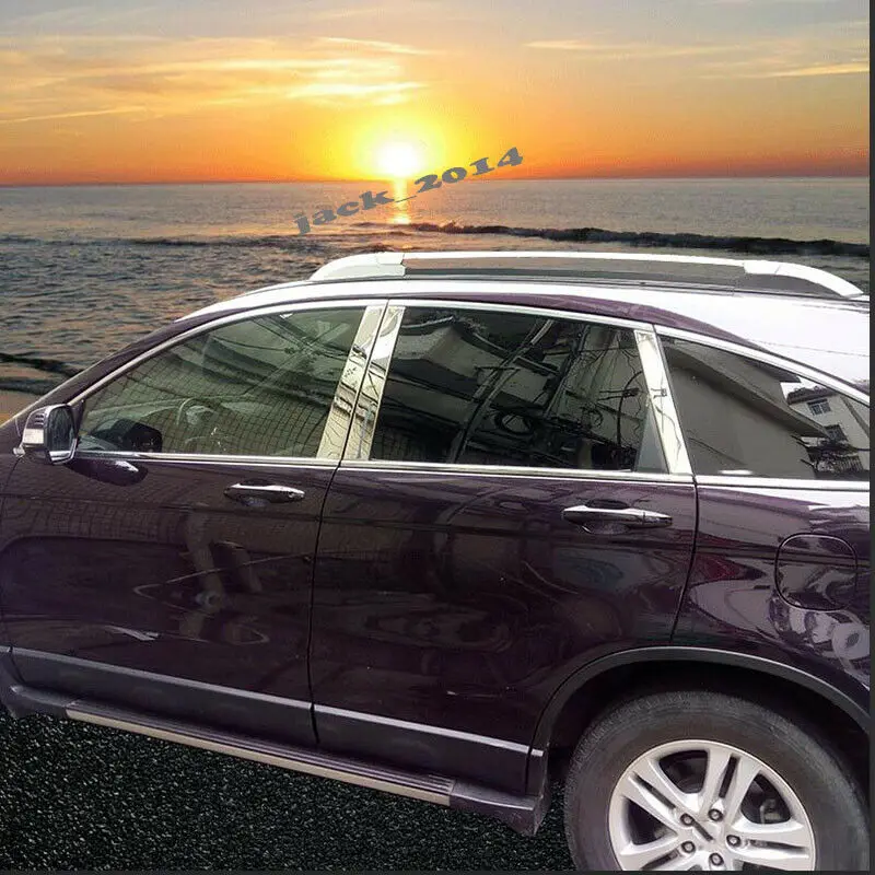 Подходит для Honda CRV CR V 2007 2008 2009 2010 2011 оконный центр из нержавеющей стали крышка