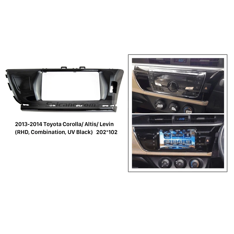 Seicane комбинированный двойной Din автомобильный радиоприемник Fascia Для 2013 2014 Toyota