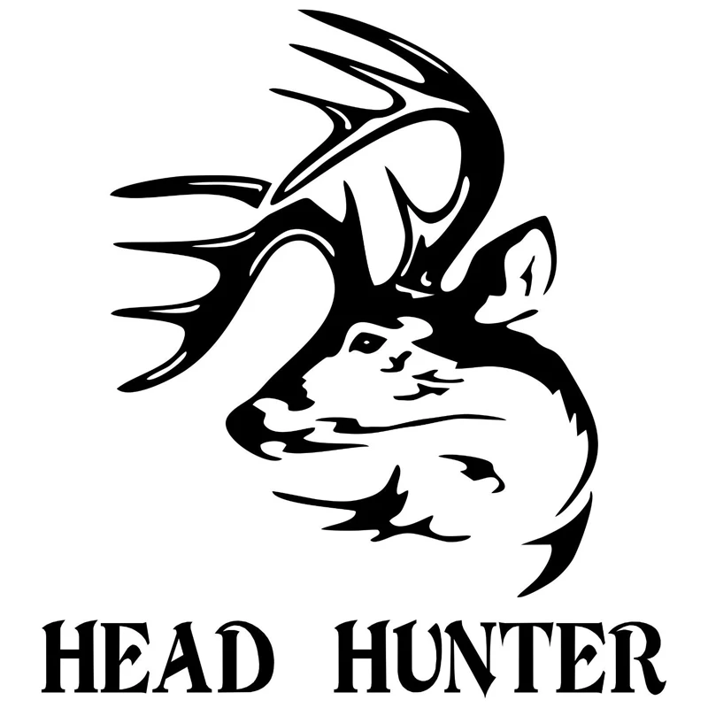 

13.7cm*15.1cm Head Hunter Deer Fashion Car Sticker Motorcycle S4-0774