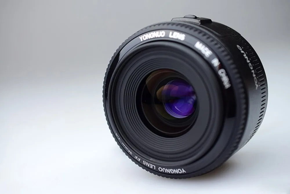 Объектив YONGNUO 35 мм YN35mm F2 объектив AF/MF широкоугольный с большой апертурой фиксированный/основной объектив с автофокусом для камеры Canon EF Mount EOS