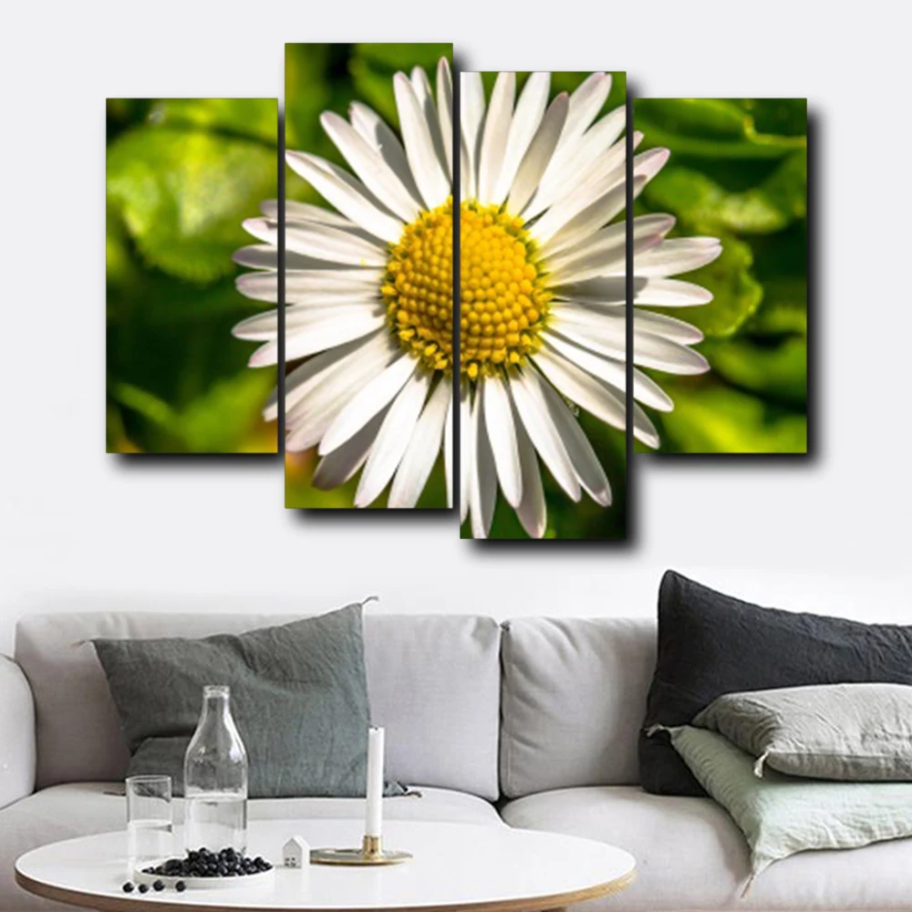 4 шт. скандинавский стиль цветочный холст картина настенные художественные