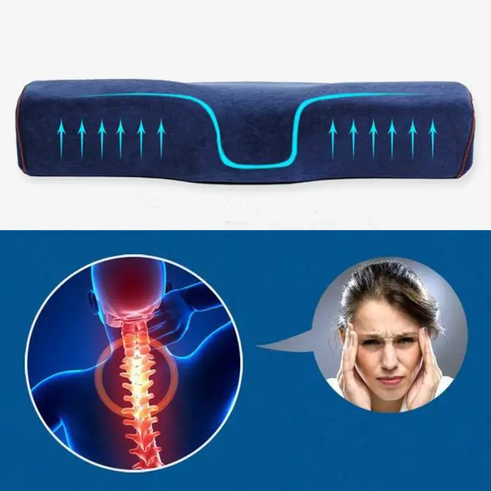 Подушка с эффектом памяти Memory Foam забота о здоровье шеи Поддержка дышащий для сна TK-ing