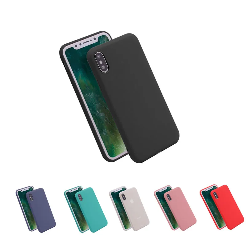 Простой чехол для iPhone X XR XS Max тонкий матовый жесткий из поликарбоната MAX 8 7 6 6S Plus