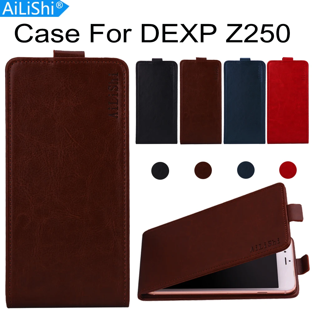 AiLiShi чехол для DEXP Z250 роскошный флип высшего качества из искусственной кожи
