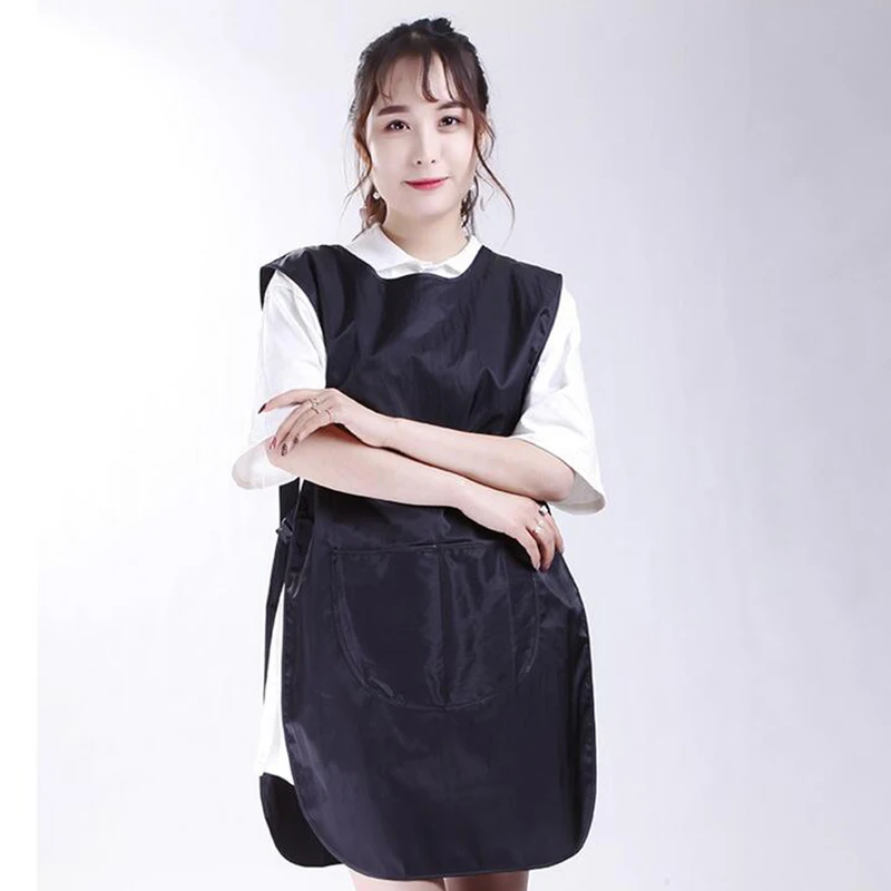 Прочный салонный фартук с 2 карманами для парикмахера накидка покраски волос