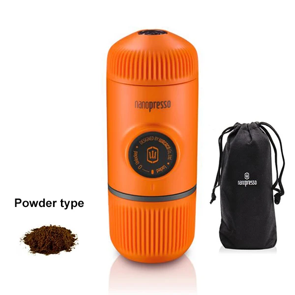 Orange Cloth XEOLEO WACACO Nanopresso Кофеварка 18 бар портативная ручная кофемашина наружный дорожный Ручной пресс порошок/капсульный кофе 80 мл - Цвет: Orange Cloth
