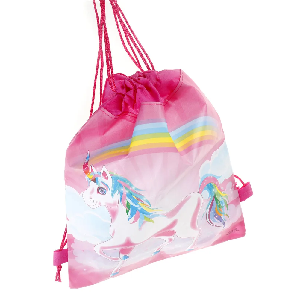 С изображением героев из мультфильмов 1 штука тема Единорог авоськи с единорогов