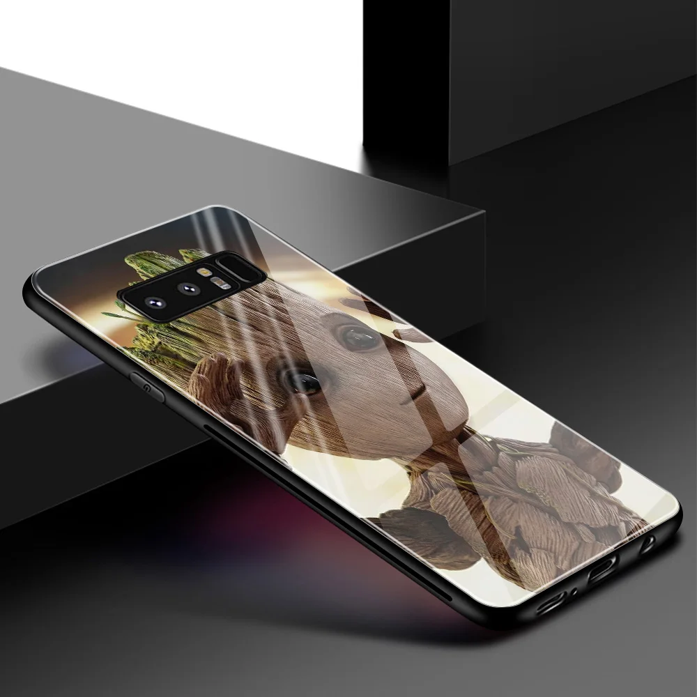 Новый чехол для samsung S9 милый стеклянный Galaxy Note 8 9 10 S8 S10 Plus lite|Бамперы| |