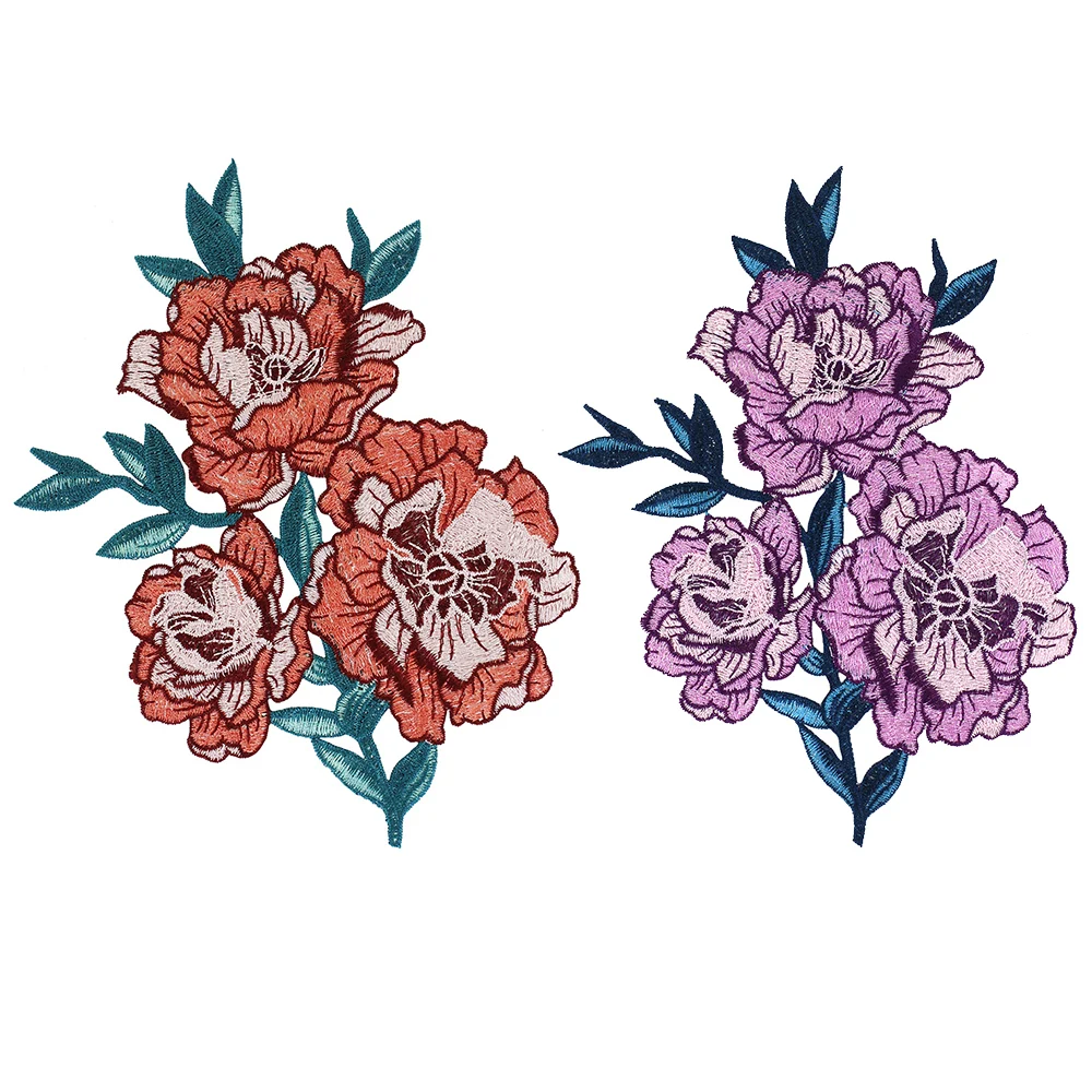 Цветочная вышивка аппликация мотив нашивки отделка украшение пришить на одежду