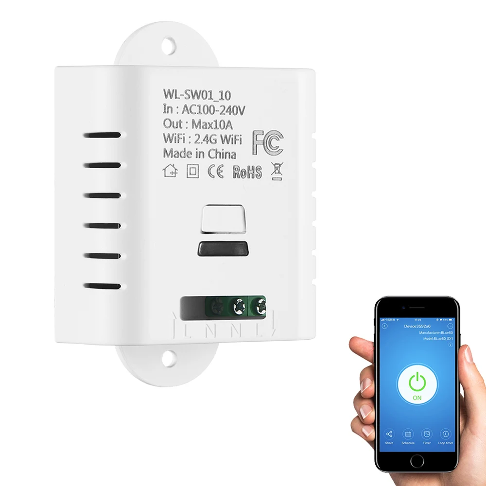Беспроводной интеллектуальный Wi Fi переключатель Konesky модуль автоматизации дома