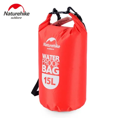 15L Red NatureHike 2L 5L 15L 25L Открытый Сверхлегкий Водонепроницаемый мешок сухие органайзеры Дрифтинг Каякинг водонепроницаемый сумки для плавания - Цвет: 15L Red