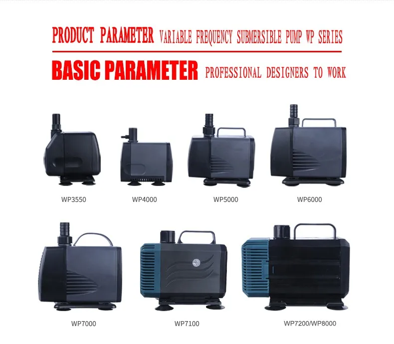 SOBO WP 3550/4000/5000 аквариум погружной насос бесшумный 3 в 1 с подъемом и большим потоком|