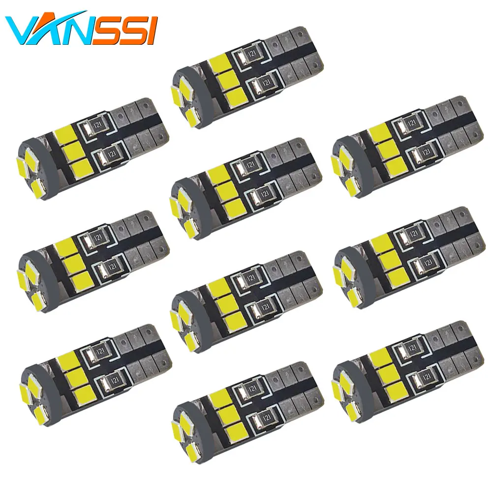 10 шт. W5W 194 168 Светодиодная лампа 2835 9SMD светодиодный светильник пы белого красного