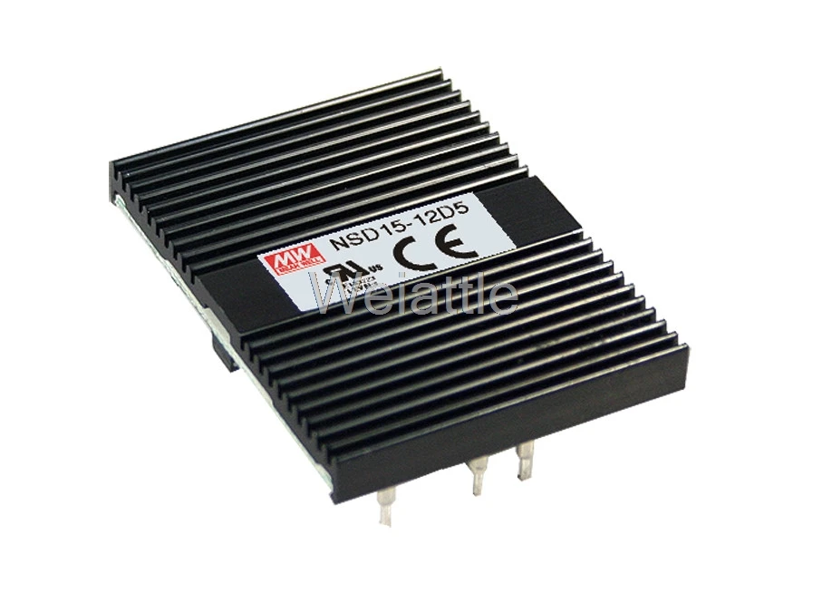 

]MEAN WELL original NSD15-12D15 15V 0.67A meanwell NSD15 15V 15W DC-DC Regulated Dual Output Converter