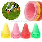 10 шт. скейт маркер конусы ролик футбол тренировочное оборудование маркировка Кубок N06 Прямая поставка