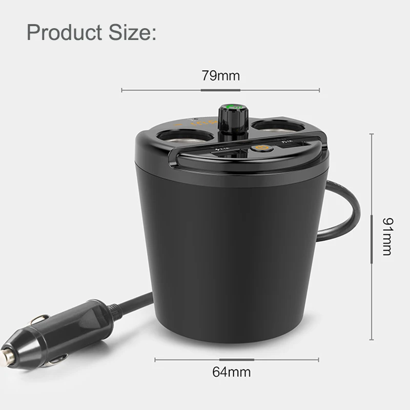 JINSERTA Bluetooth Автомобильный mp3 плеер FM передатчик 2 USB 3.1A чашка прикуриватель адаптер телефон быстрое зарядное устройство mp3 Воспроизведение музыки