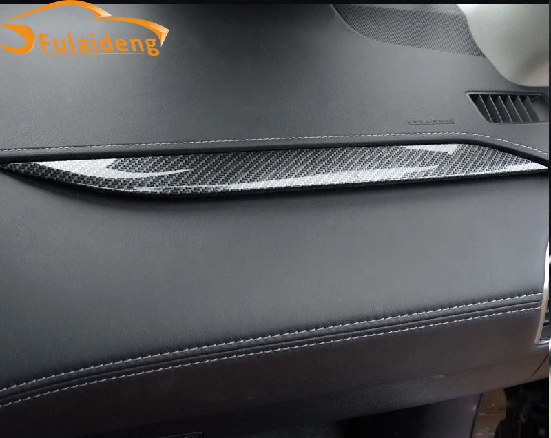 Для Lexus NX200 NX200t NX300h 2015 2018 углеродное волокно ABS полосы для приборной панели отделка