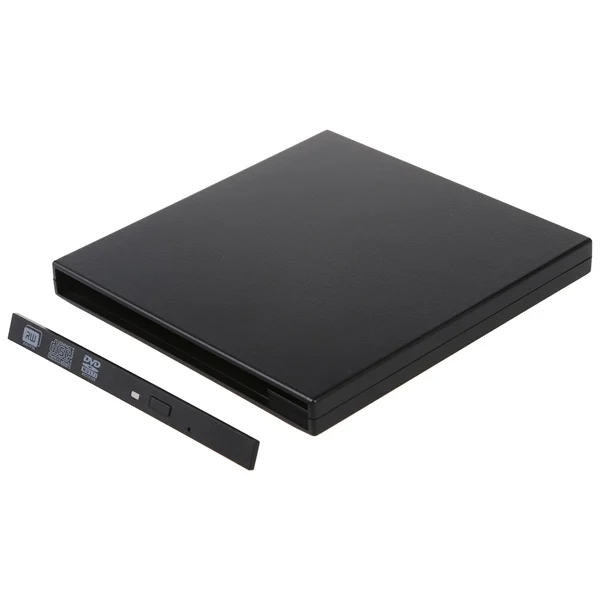 Внешний USB2.0 Тонкий чехол для 9 5 мм SATA ноутбука лоток CD DVD привод горелки|external