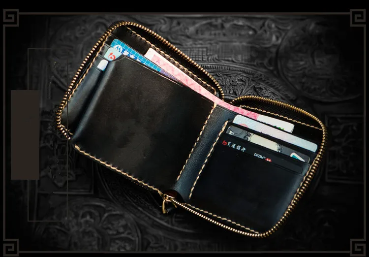 Ручной работы короткие кошельки для женщин и мужчин клатч из кожи растительного