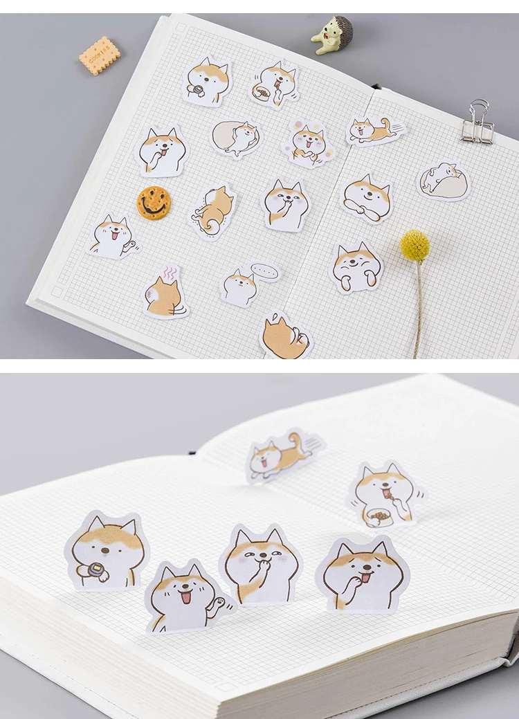 45 шт./упак. Kawaii с милой собачкой Косплей Shiba «Лисья Секретная служба»(Inu маркер стикер планировщик дневник украсить школьные Стикеры s Скрапбукинг пуля журнал sl1507