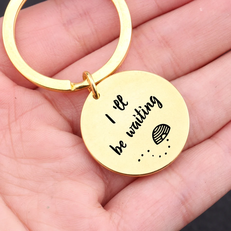 1 пара брелоков для влюбленных ювелирные изделия девушек с гравировкой Я буду