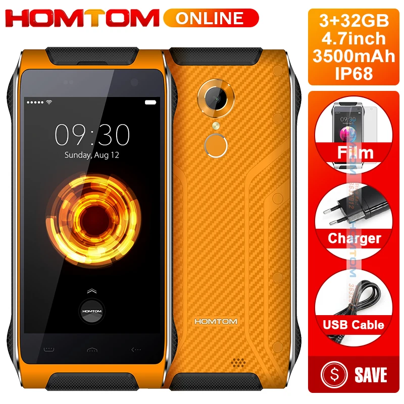 HOMTOM HT20 Pro IP68 водонепроницаемый мобильный телефон MTK6753 Восьмиядерный 8.0MP 4 7 дюймов
