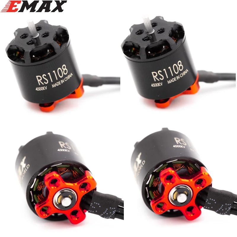 

1 / 2 / 4 PCS Emax RS1108 4500KV 5200KV 6000KV Racing Edition Motor For RC Helicopter Quadcopter FPV Multicopter Drone