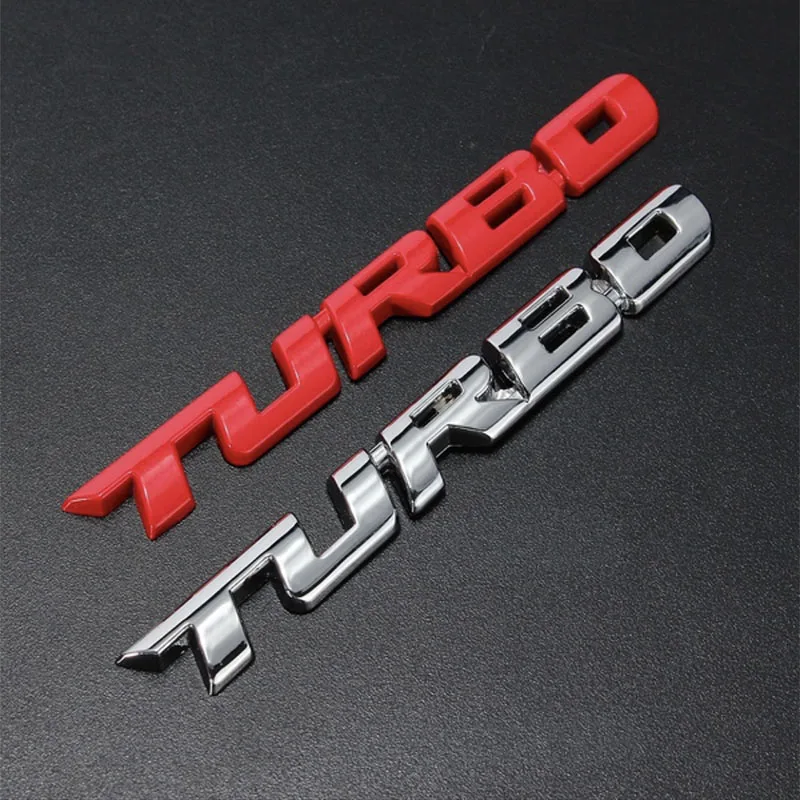 Стайлинга автомобилей 3D Металлическая Эмблема Turbo Стикеры тела сзади значок