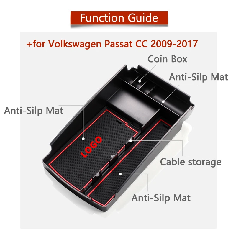 Подлокотник для хранения и поддержания порядка VW Passat CC органайзер аксессуары