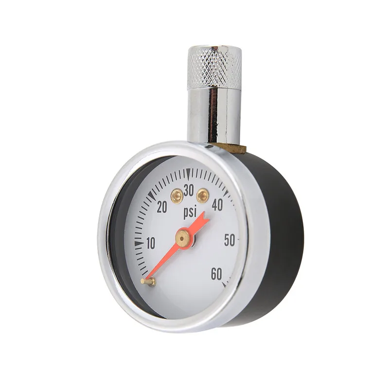 Silver Циферблат Автомобильный манометр для шин 60PSI синий серебристый - Цвет: Silver