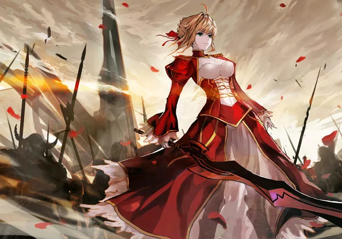S0193 аниме FATE STAY NIGHT ZERO EXTRA сабля черный Ларп меч из ПВХ Красный Черный Цвет