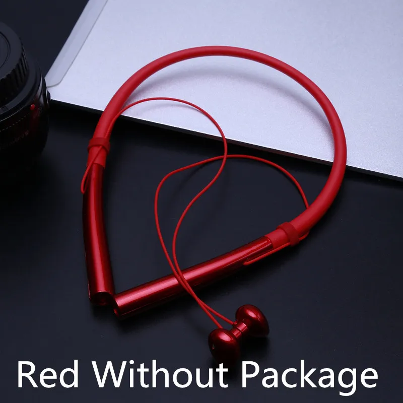 Red No Package Q14 Bluetooth наушники беспроводные наушники с шейным ремешком стерео гарнитура с защитой от пота магнитные наушники для телефона iPhone Xiaomi LG - Цвет: Red No Package