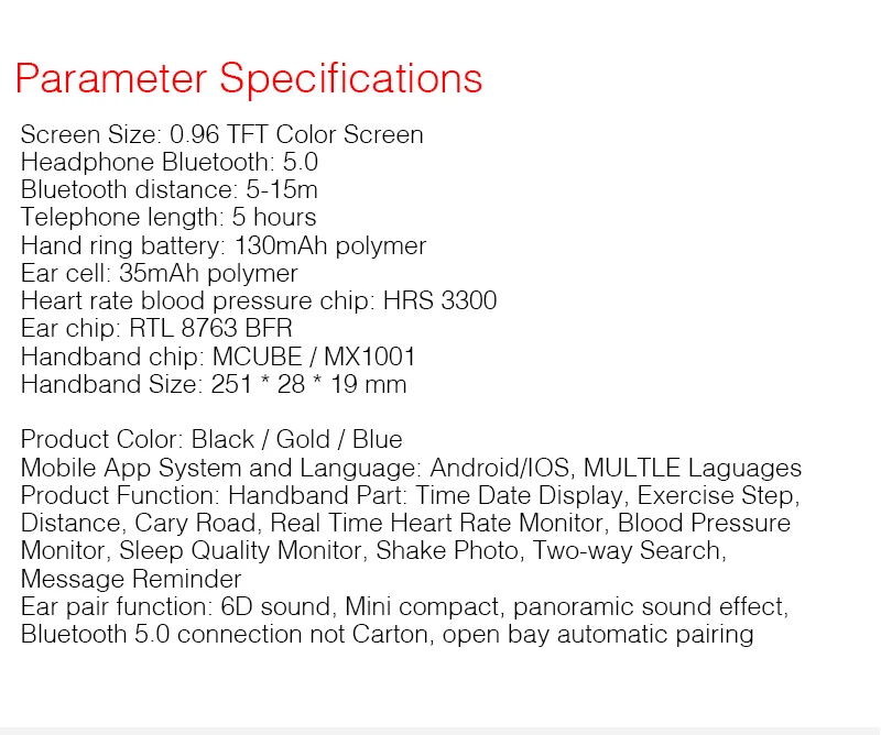 Bluetooth Смарт-браслет с двумя наушниками монитор сердечного ритма гарнитура Talk band смарт-часы фитнес-трекер Шагомер наушники
