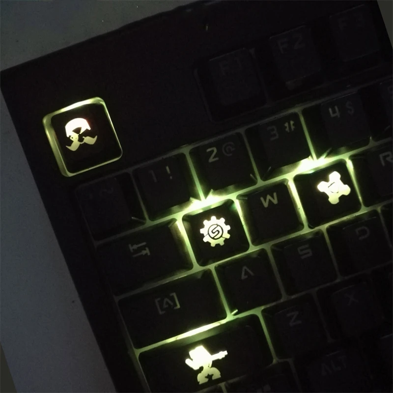 [HFSECURITY] пользовательские прозрачные колпачки клавиш ABS для механической