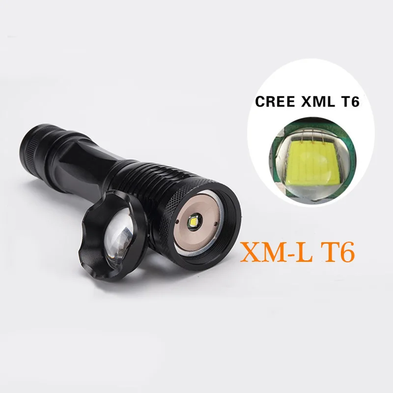 Litwod Z20 светодиодный светильник тактический флэш-светильник фонарь XML T6 Lanterna Zoomable 3000 люмен Zoomable светильник 18650 или AAA батарея