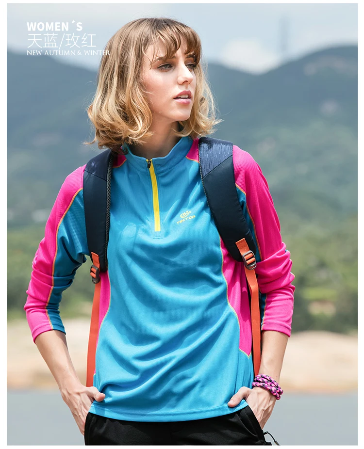 Tectop весна осень Открытый спортивный Быстрый Сухой Женщины с длинным рукавом