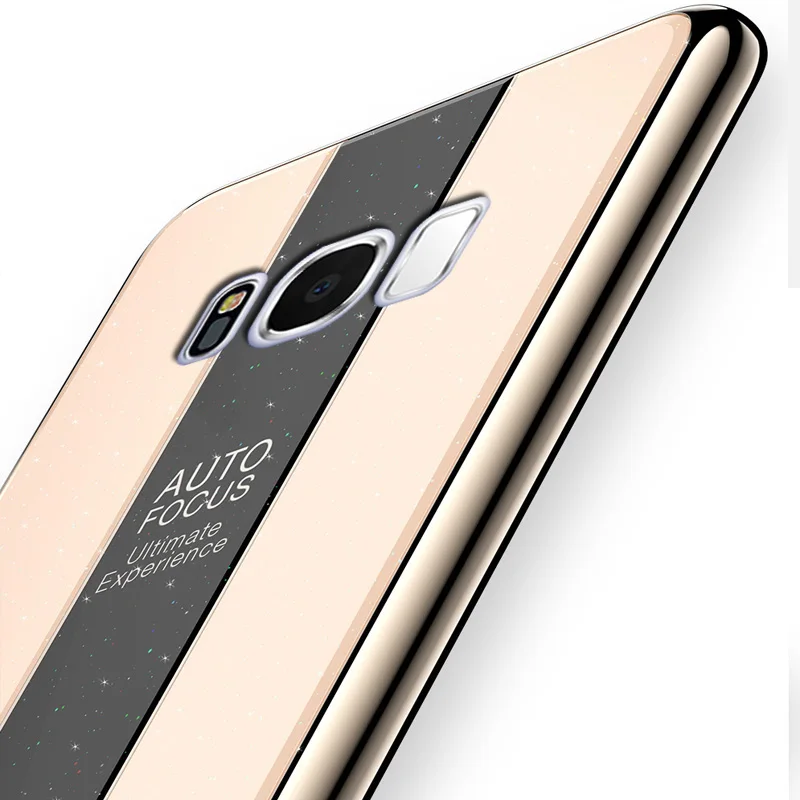 Чехол YonLinTan чехол для Samsung Galaxy S8 Plus S 8 S8Plus роскошный блестящий из закаленного