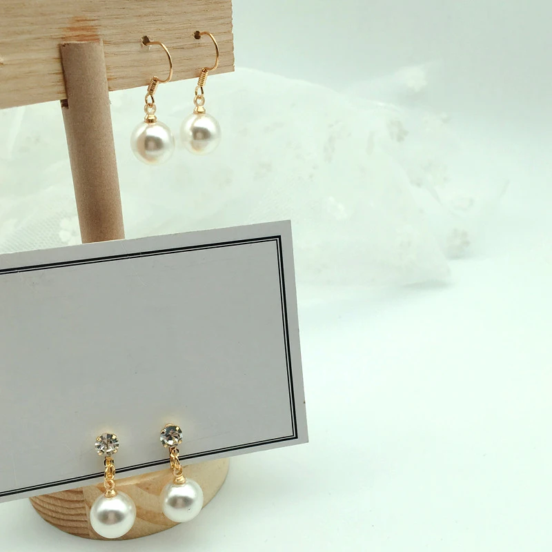 Корейская мода темперамент имитация жемчуга Серьги металлические шпильки