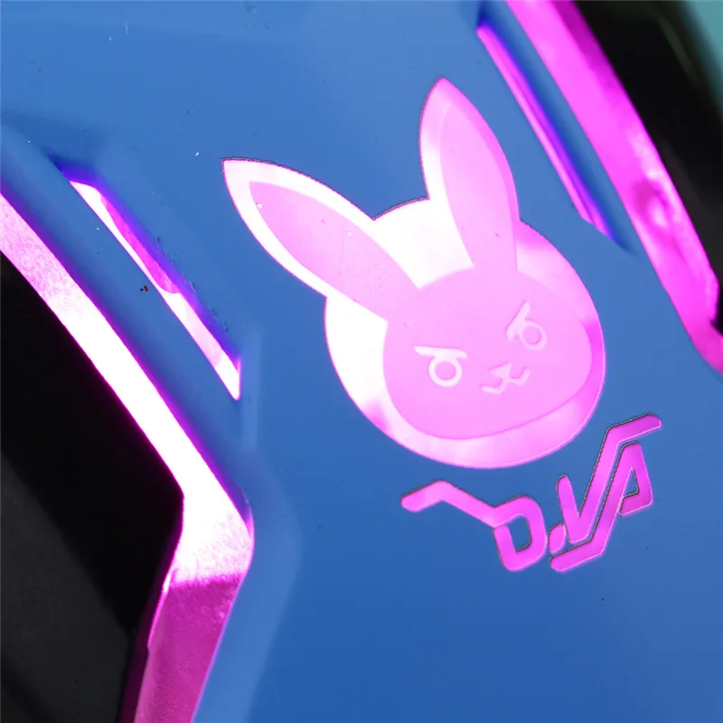 OW мышь, дышащая, светодиодный, с подсветкой, игровая мышь D. VA Mercy Reaper Genji, проводная, USB, компьютерная мышь для ПК, ноутбука, компьютера, Overwatch