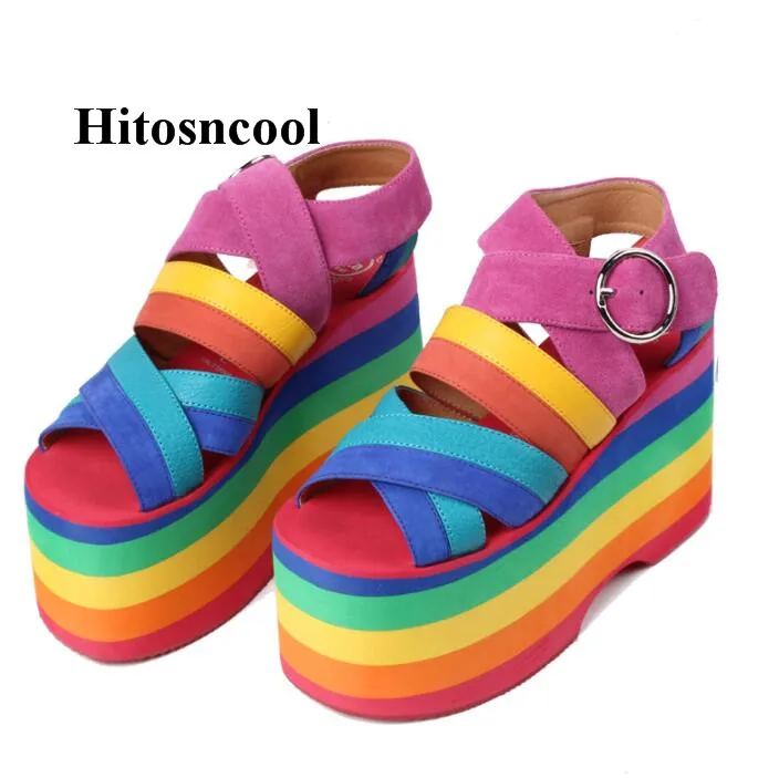 Сандалии гладиаторы женские на платформе босоножки с ремешком высокий каблук