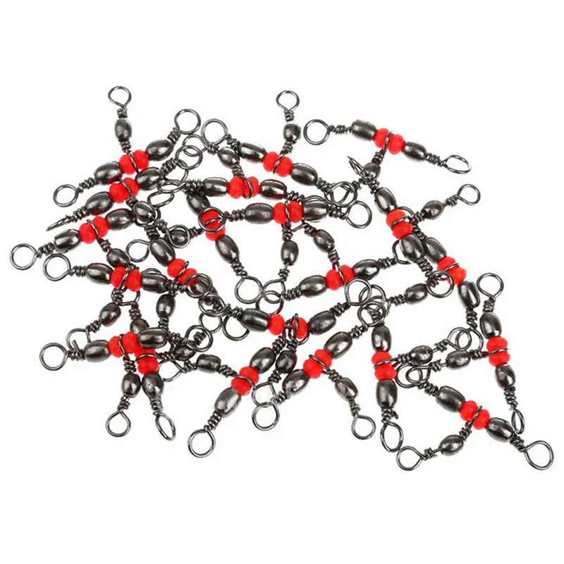 20 шт./лот 3 сторонний латунный рыболовный Вертлюг поворотное кольцо крючок