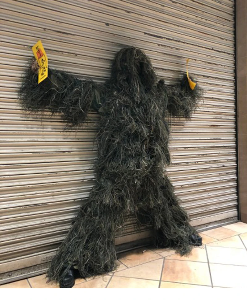 Детские джунгли мужские Ghillie костюм мальчик камуфляж снайпер Охота Одежда Дети Девочка лесной тактическая форма армейская боевая одежда