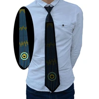 novelty light up neck ties glow in the dark sound activated el tie for party festival favorsweddingdjbarclub cosplay