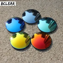 BCLEAR 1,49 Модные Цветные поляризованные UV400 зеркальные светоотражающие солнцезащитные очки, линзы по рецепту, очки для вождения близорукости